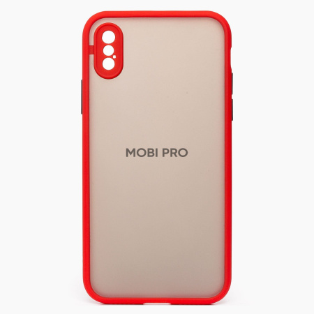 Чехол-накладка - PC041 для "Apple iPhone X/iPhone XS" (red/black)