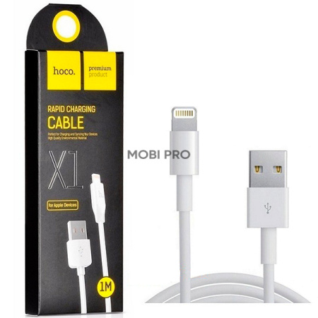 Кабель USB - Lightning (для iPhone) Hoco X1 (2.4А) Белый