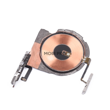 Шлейф для iPhone 12/12 Pro (A2403/A2407) на беспроводную зарядку/кнопку включения/кнопки громкости - Премиум