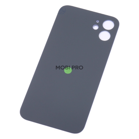 Задняя крышка для iPhone 12 (A2403) Фиолетовый (стекло, монолит, широкий вырез под камеру, логотип) - Премиум