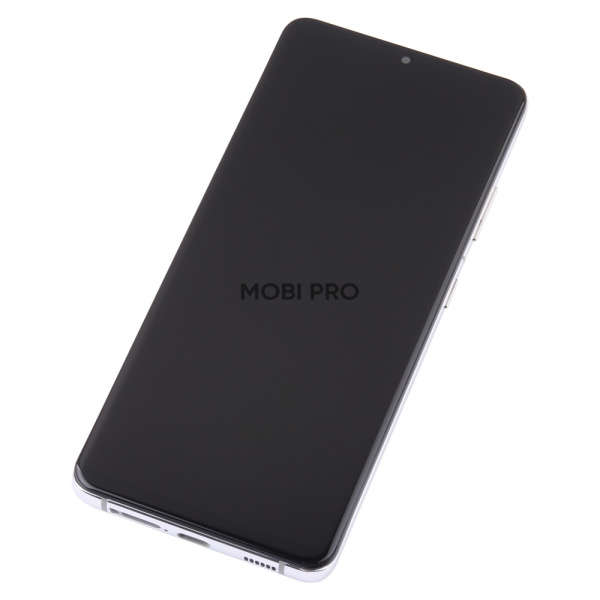 Дисплей для Samsung Galaxy S21 Ultra (G998B) модуль с рамкой Серебро - (In-Cell)