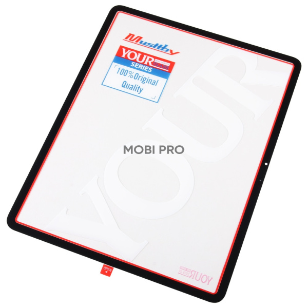 Стекло для переклейки MUSTTBY iPad Air 13 2024 (6 Gen) в сборе с OCA 100% Черный