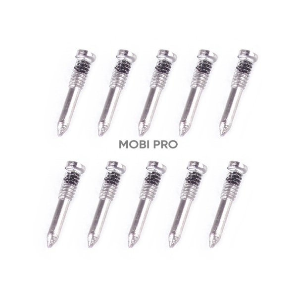 Винты для iPhone X/Xs/Xs Max/11/11 Pro/11 Pro Max/12/12 mini/12 Pro/12 Pro Max/13/13 mini/13 Pro/13 Pro Max/14/14 Pro/14 Plus/14 Pro Max/15/15 Pro/15 Plus/15 Pro Max внешний (10 шт.) Серебро