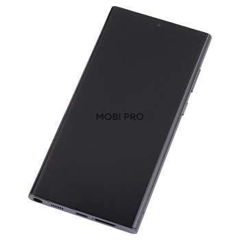 Дисплей для Samsung Galaxy S22 Ultra (S908B/S9080) модуль с рамкой Черный - (OLED)