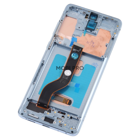 Дисплей для Samsung Galaxy S20+ (G985F) модуль с рамкой Синий - (OLED) (Full Size)