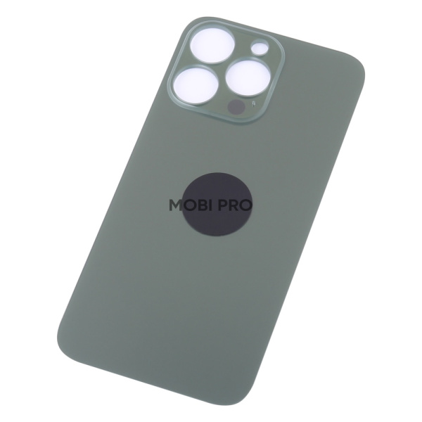 Задняя крышка для iPhone 13 Pro (A2640) Зеленый (стекло, широкий вырез под камеру, логотип)