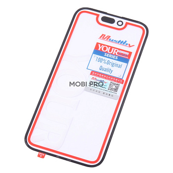 Стекло для переклейки MUSTTBY iPhone 14 Pro в сборе с OCA Черный