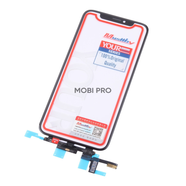 Стекло для переклейки MUSTTBY iPhone Xs в сборе с тачскрином и OCA 100% Черный
