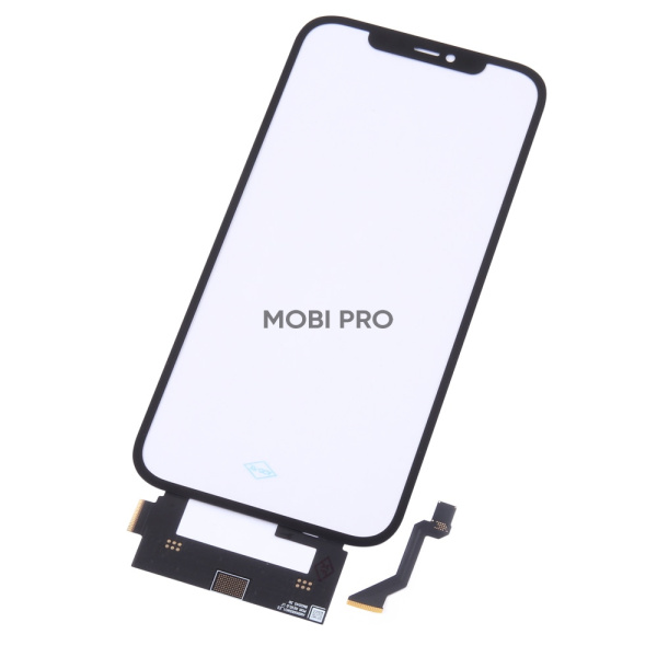 Стекло для переклейки iPhone 12 Pro Max в сборе с тачскрином, рамкой и OCA пленкой Черный - OR (Mitsubishi)