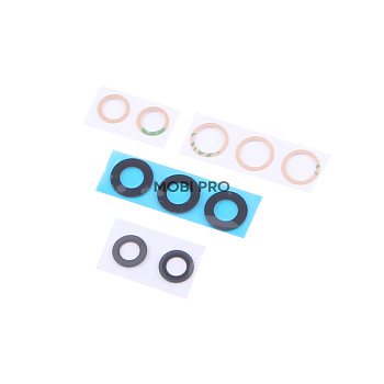 Стекло камеры для Samsung Galaxy A52/A52 5G/A52s 5G (A525F/A526B/A528B) (комплект 5 шт.) Черный