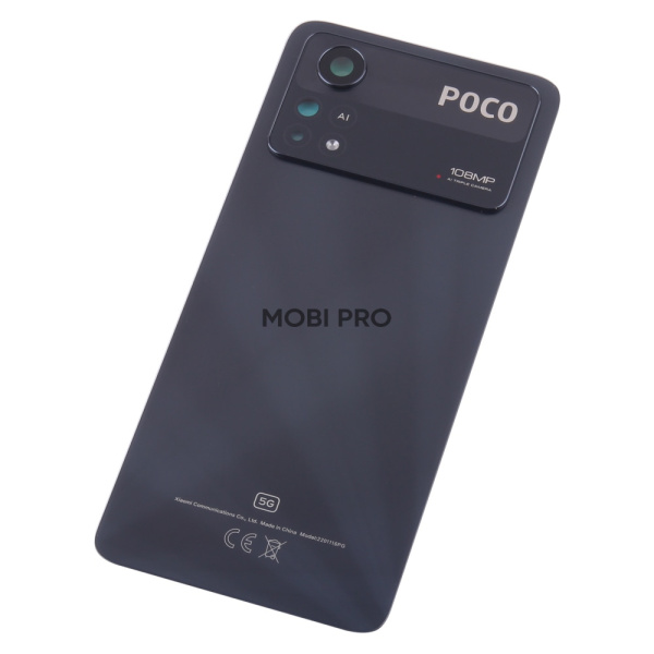 Задняя крышка для Xiaomi Poco X4 Pro 5G (2201116PG) Черный