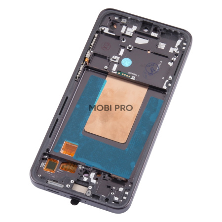 Дисплей для Samsung Galaxy S24 FE (S721B) модуль с рамкой Черный - (OLED) (Full Size)