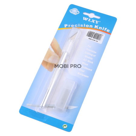 Скальпель WLXY 9308  (рукоятка + 6 насадок лезвий)
