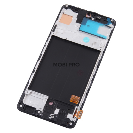 Дисплей для Samsung Galaxy A51 (A515F) модуль с рамкой Черный - (OLED) (Full Size)