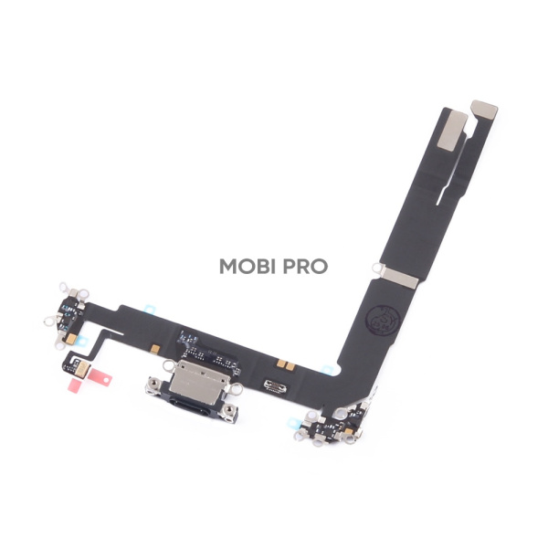 Шлейф для iPhone 16 Plus (A3290) на системный разъем/микрофон Черный - Премиум