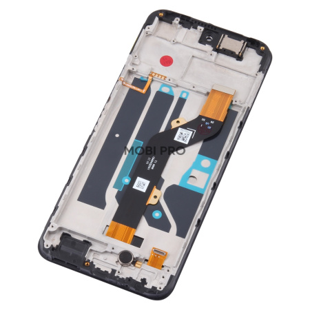 Дисплей для Tecno Pova 4 (LG7n) модуль с рамкой Черный - OR