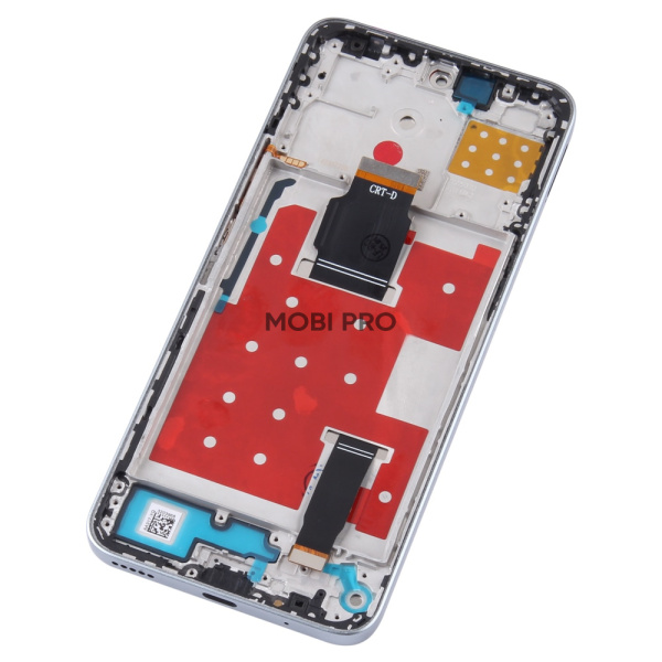 Дисплей для Huawei Honor X8a 4G/Honor 90 Lite (CRT-LX1/CRT-NX1) модуль с рамкой Серебро - OR