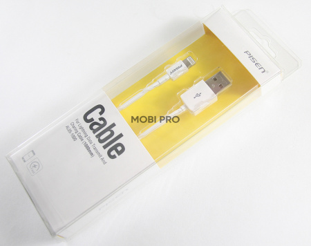 Кабель USB - Lightning (для iPhone) Pisen AL05 (2.4A) Белый