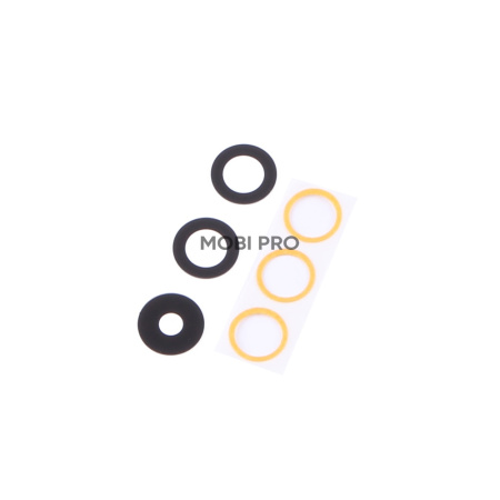 Стекло камеры для Samsung Galaxy A05s (A057F) (комплект 3 шт.) Черный