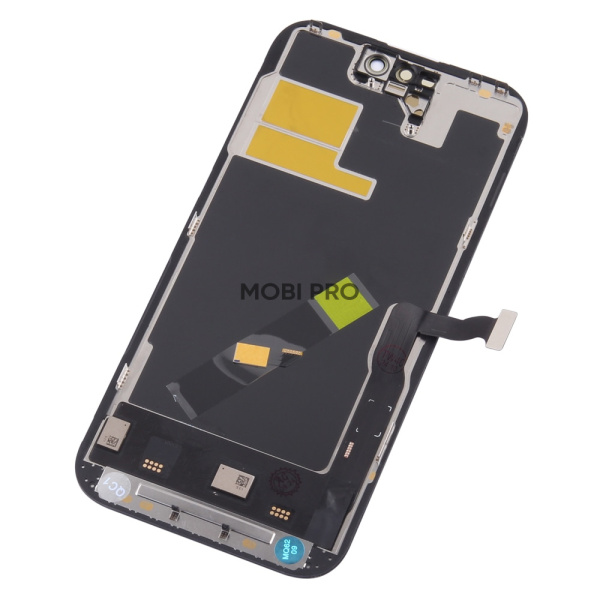 Дисплей для iPhone 14 Pro в сборе с тачскрином Черный - (Soft OLED, Full HD, 120 Гц) (площадка под IC)