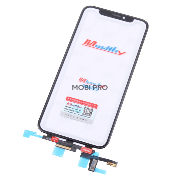Стекло для переклейки MUSTTBY iPhone X в сборе с тачскрином и OCA Черный