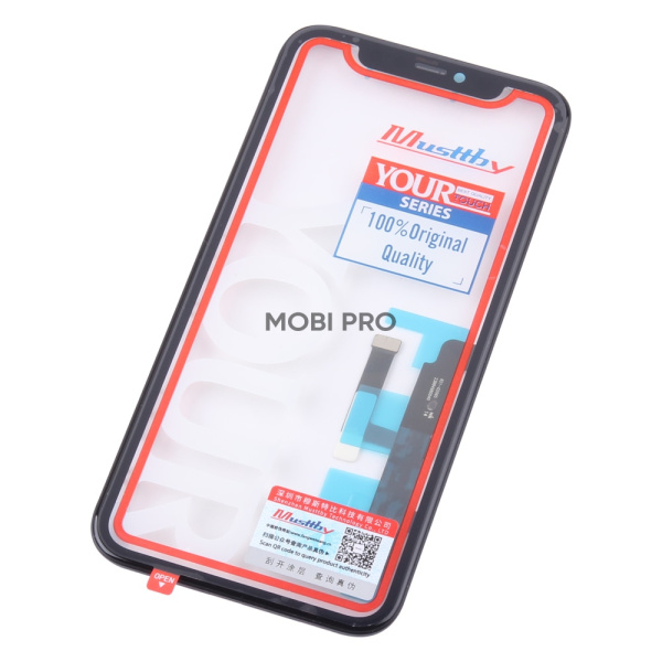 Стекло для переклейки MUSTTBY iPhone 11 в сборе с тачскрином и OCA 100% Черный