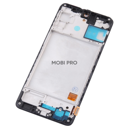 Дисплей для Samsung Galaxy M31s (M317F) модуль с рамкой Черный - (OLED) (Full Size)