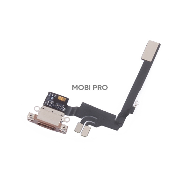 Шлейф для iPhone 16 Pro на системный разъем/микрофон Бежевый - OR