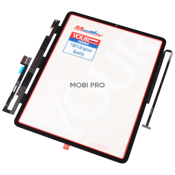 Стекло для переклейки MUSTTBY iPad Pro 12.9 2020 (4 Gen) в сборе с тачскрином и OCA 100% Черный