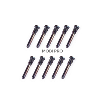 Винты для iPhone X/Xs/Xs Max/11/11 Pro/11 Pro Max/12/12 mini/12 Pro/12 Pro Max/13/13 mini/13 Pro/13 Pro Max/14/14 Pro/14 Plus/14 Pro Max/15/15 Pro/15 Plus/15 Pro Max внешний (10 шт.) Черный