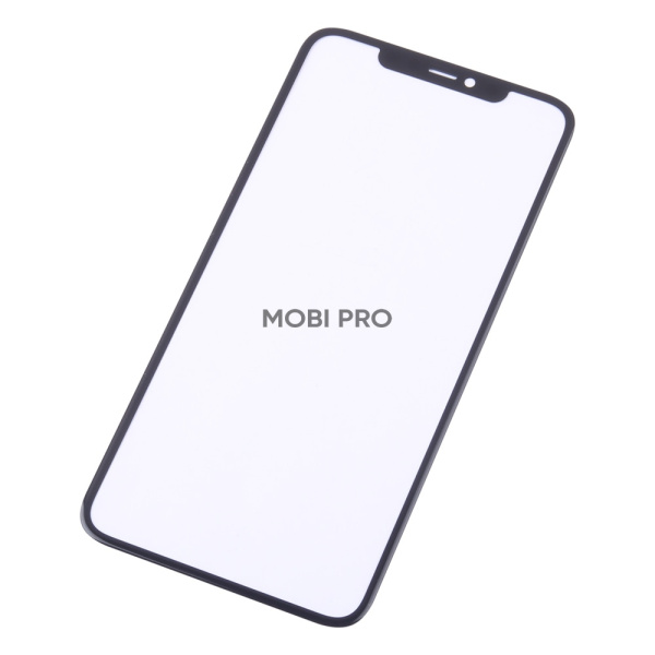 Стекло для переклейки iPhone 11 Pro Max в сборе с OCA пленкой Черный - OR (Mitsubishi)