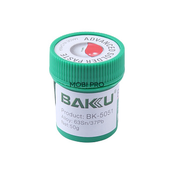 Паста паяльная BAKU BK-5051 (50 г, среднетемпературная 183°C)
