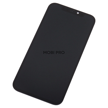 Дисплей для iPhone 12/12 Pro (A2403/A2407) в сборе с тачскрином Черный - DD (Hard OLED, Full HD) (с верификацией = с привязкой без ошибки)