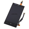 Дисплей для Nokia 720 (RM-885)  в сборе с тачскрином Черный - Оптима