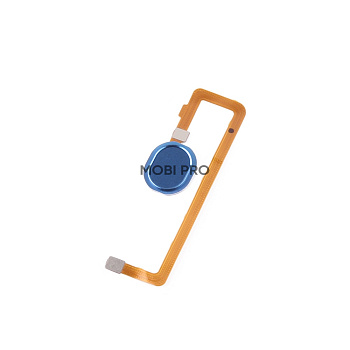 Шлейф для Samsung Galaxy A10s (A107F) сканер отпечатка пальцев Синий