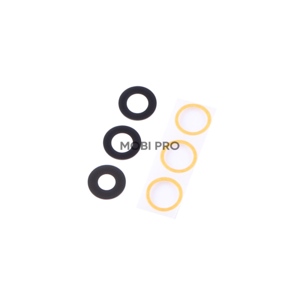 Стекло камеры для Samsung Galaxy A15 4G/5G (A155F/A156B) (комплект 3 шт.) Черный