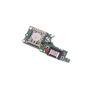 Шлейф для Huawei Honor 50 Lite/Nova 8i (NTN-LX1/NEN-LX1) плата на системный разъем/разъем SIM/микрофон - Премиум