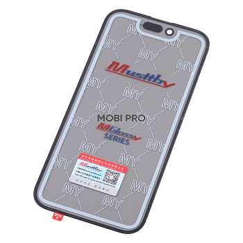 Стекло для переклейки MUSTTBY iPhone 14 Pro в сборе с OCA и поляризационной пленкой Черный