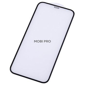 Защитное стекло "Оптима" для iPhone 12/12 Pro Черный (Закалённое, полное покрытие)