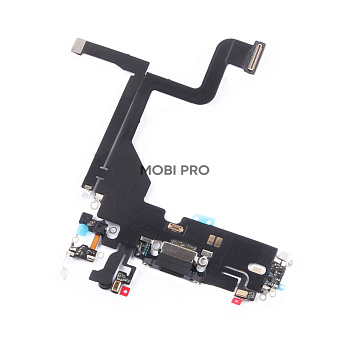 Шлейф для iPhone 13 Pro на системный разъем/микрофон Черный