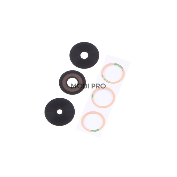 Стекло камеры для Tecno Spark Go 2024 (BG6) (комплект 3 шт.) Черный