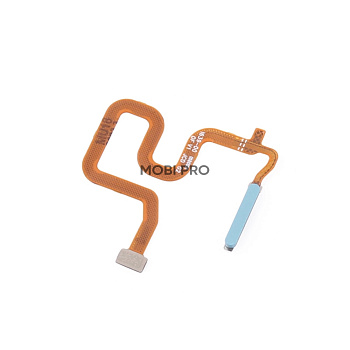 Шлейф для Realme 6 (RMX2001) сканер отпечатка пальцев Синий