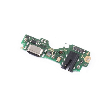 Шлейф для Tecno Pova Neo 2 (LG6n) плата на системный разъем/разъем гарнитуры/микрофон - Премиум