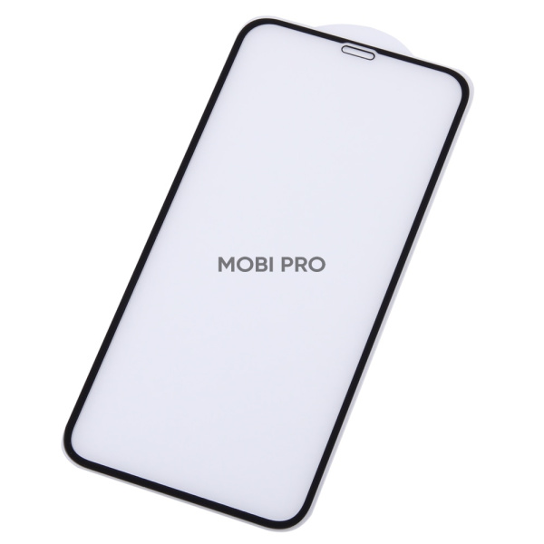 Защитное стекло "Тонкое" для iPhone Xr/11 Черный (Полное покрытие 0,25 мм)