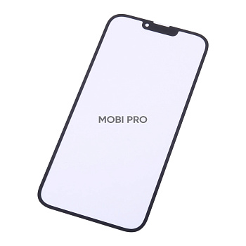 Стекло для переклейки iPhone 13 Pro Max в сборе с OCA пленкой Черный - OR (Mitsubishi)