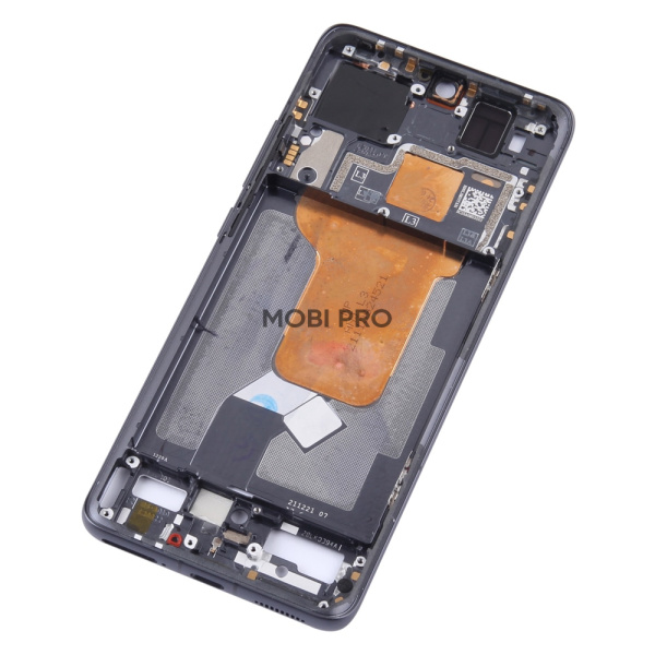 Рамка дисплея для Xiaomi 12/12X (2201123G/2112123AG) Черный (возможен дефект ЛКП)