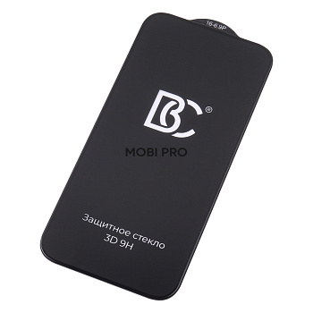 Защитное стекло "Премиум" для iPhone 16 Pro Max Черный (Закалённое+, полное покрытие)