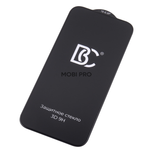 Защитное стекло "Премиум" для iPhone 16 Pro Max Черный (Закалённое+, полное покрытие)