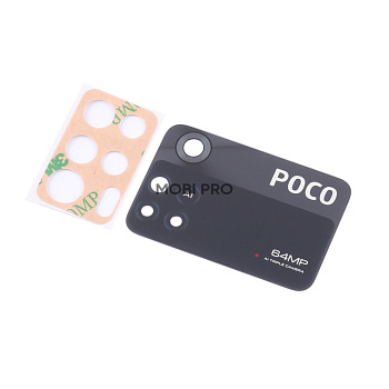 Стекло камеры для Xiaomi Poco M4 Pro 4G (2201117PG) Черный