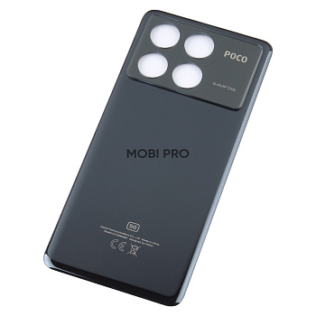 Задняя крышка для Xiaomi Poco X6 Pro 5G (2311DRK48G) Черный - Премиум